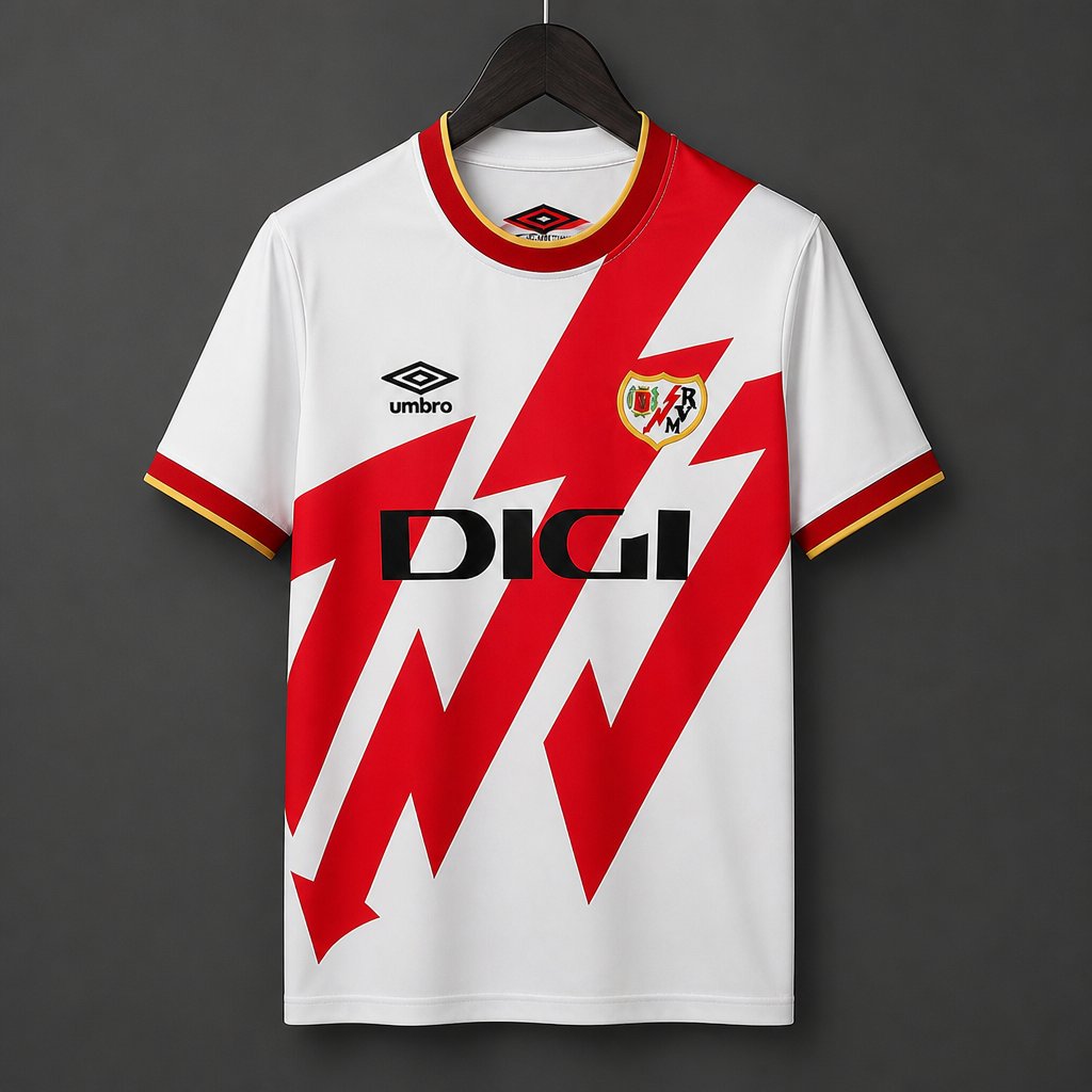 Camisola principal do Rayo Vallecano 2026/27