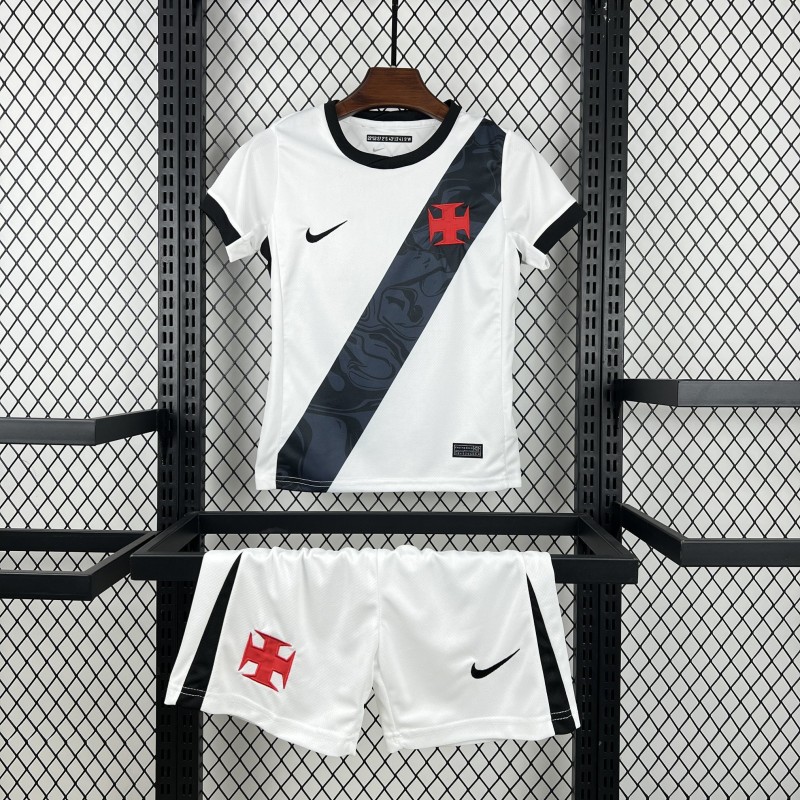Conjunto infantil alternativo do Vasco da Gama 2026/27, camisola e calções