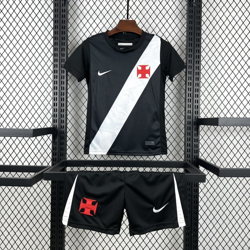 Conjunto infantil principal do Vasco da Gama 2026/27, camisola e calções